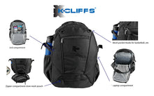 Load image into Gallery viewer, K-Cliffs Heavy Duty 17 Inch Sports School Backpack | Dedicated Basketball Soccer Compartment