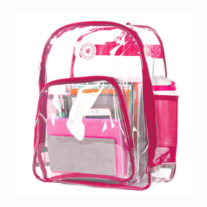 K-Cliffs Heavy Duty Clear School Backpack Bookbag Security Work Bag