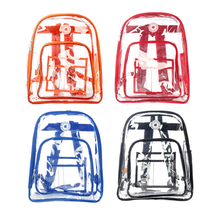 Load image into Gallery viewer, K-Cliffs Heavy Duty Clear School Backpack Bookbag Security Work Bag