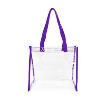 Load image into Gallery viewer, K-Cliffs 12&quot; Clear Unisex Tote Stadium Approved See Through Tote Bag,