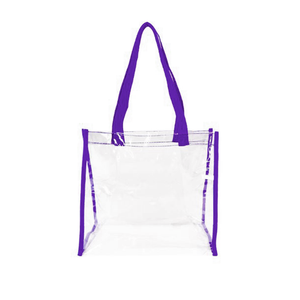 K-Cliffs 12" Clear Unisex Tote Stadium Approved See Through Tote Bag,