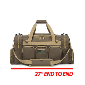 K-Cliffs 27 Inch Lockable Range Duffel Tactical Travel Bag Heavy Duty Sport Gym Bag with US Flag Patch