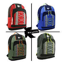 Load image into Gallery viewer, K-Cliffs 15&quot; Lightweight Bungee Unisex School Backpack , Water Resistant (Copy)