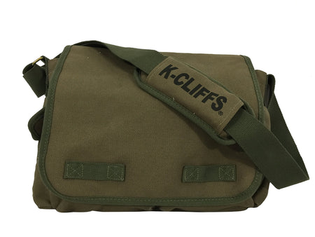 Classic Canvas Messenger Bag Vintage Heavy Duty Military Laptop Ipad Shoulder Travel Book Bag - k-cliffs