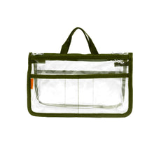 Load image into Gallery viewer, K-Cliffs Clear Cosmetic Purse/Make-up Organizer w/ 2 Zippered Compartments