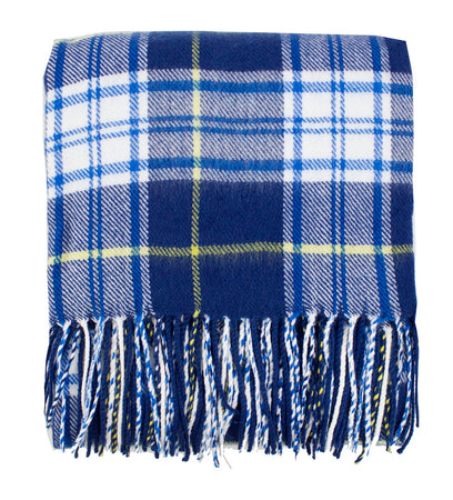 K-Cliffs - Cozy Color Plaid Design Throw Blanket with Tassels - 50" W x 60"