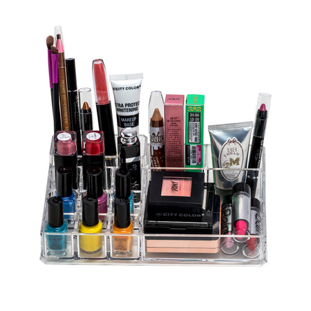 K-Cliffs 3-Step Acrylic Makeup Storage with 8 Compartments /Cosmetic Organizer