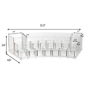 K-Cliffs Acrylic Sector Makeup Organizer with 19 Compartments