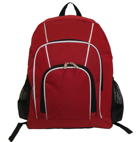 K-Cliffs 16 Inch Rip-stop Multi Pocket Unisex School Backpack w/Side Mesh Pockets