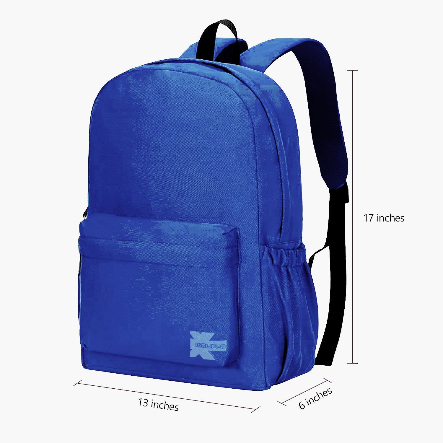 Little Letters Standard Blue Clear Backpack