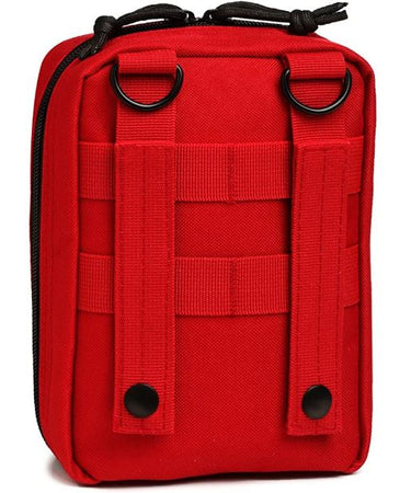 K-Cliffs First Aid Medical Emergency Outdoor Survival Military Medic Belt Pouch Bag Red